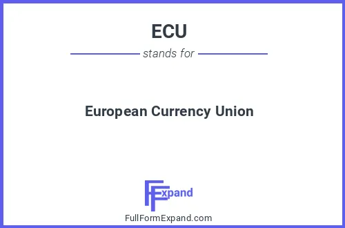 Full form of ECU