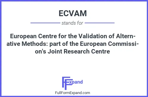 Full form of ECVAM