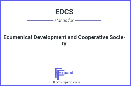 Full form of EDCS