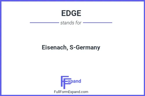 Full form of EDGE