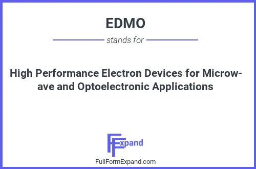 Full form of EDMO