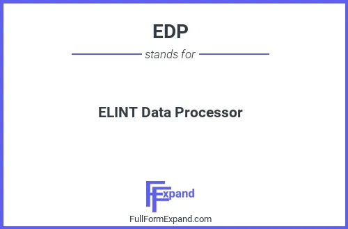 Full form of EDP