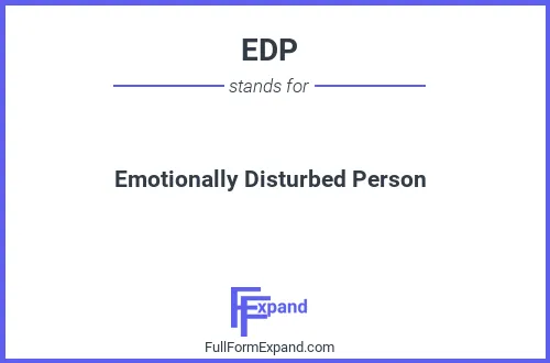 Full form of EDP