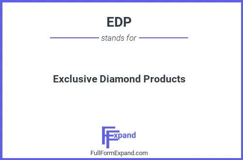 Full form of EDP
