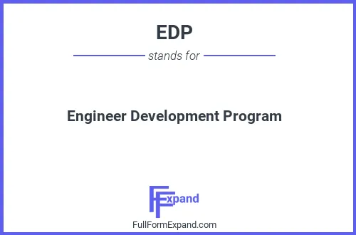 Full form of EDP