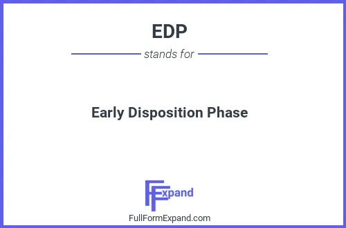 Full form of EDP