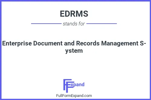 Full form of EDRMS