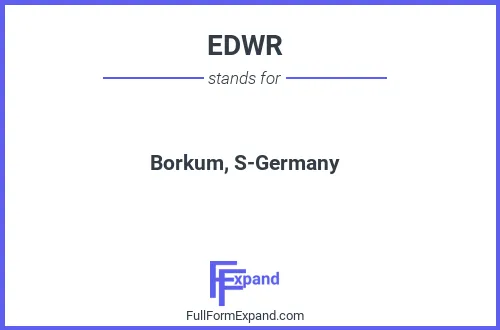 Full form of EDWR