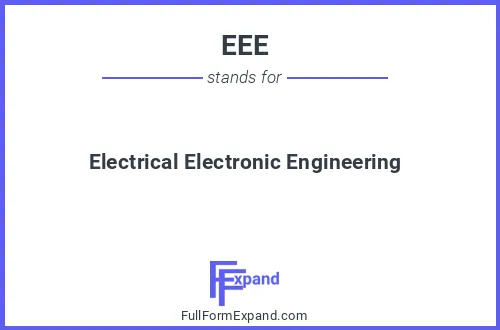 Full form of EEE