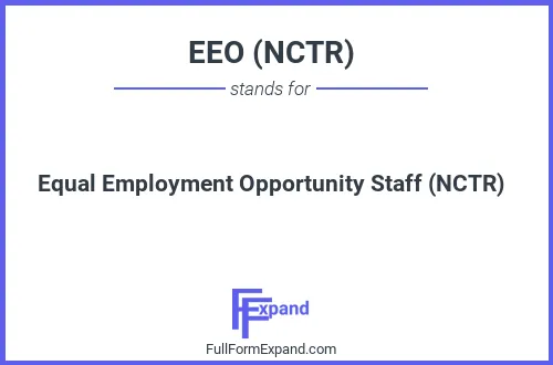 Full form of EEO (NCTR)