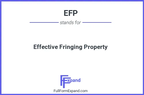 Full form of EFP