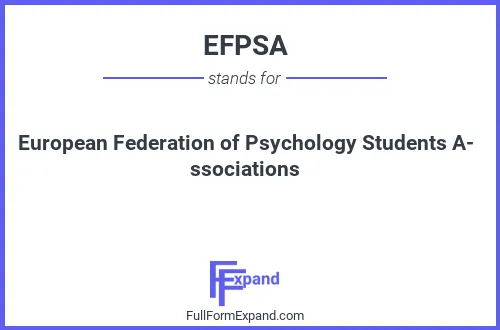 Full form of EFPSA