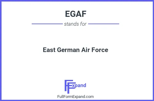 Full form of EGAF