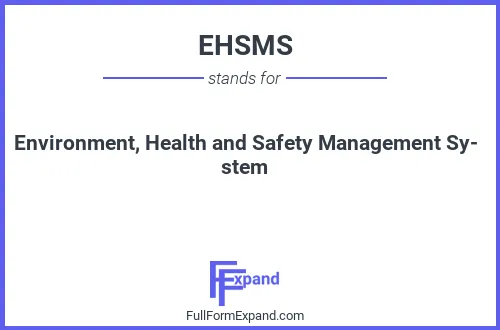 Full form of EHSMS