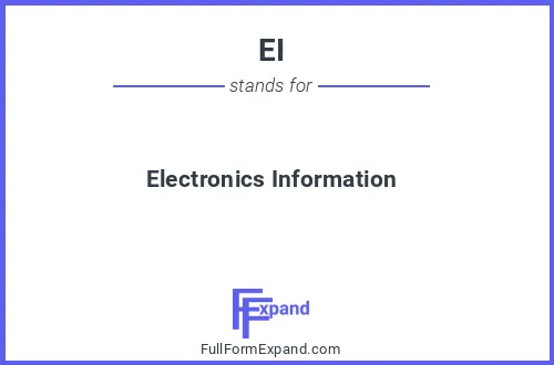 Full form of EI