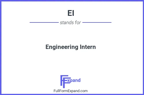 Full form of EI