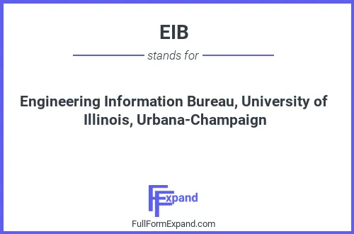 Full form of EIB