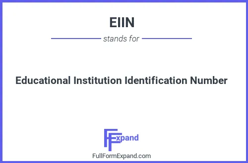 Full form of EIIN