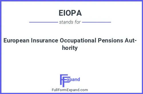 Full form of EIOPA