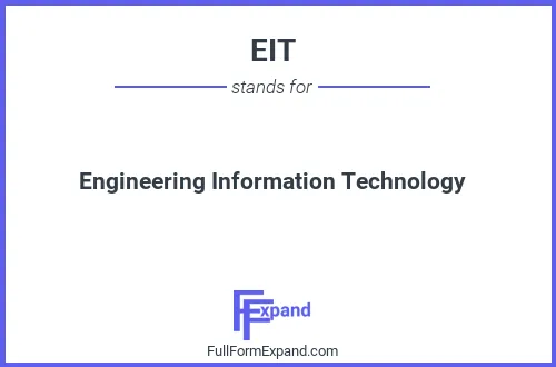 Full form of EIT