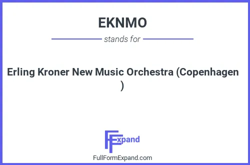Full form of EKNMO
