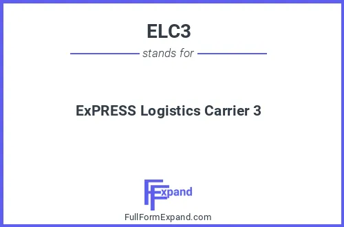 Full form of ELC3
