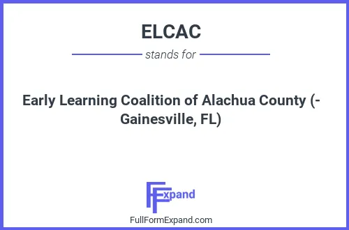 Full form of ELCAC