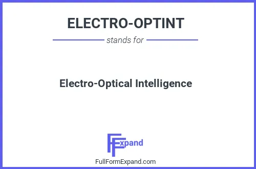Full form of ELECTRO-OPTINT