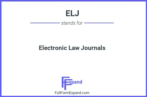 Full form of ELJ