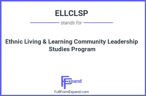 Full form of ELLCLSP