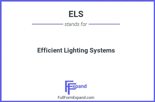 Full form of ELS
