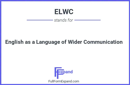 Full form of ELWC