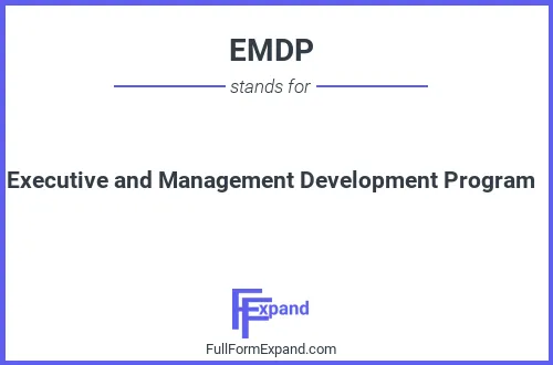 Full form of EMDP