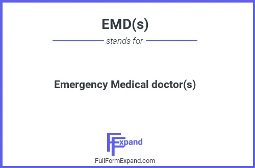 Full form of EMD(s)