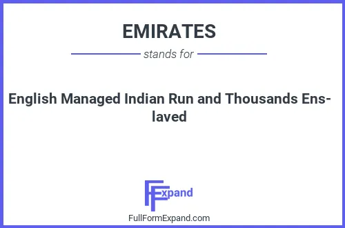 Full form of EMIRATES