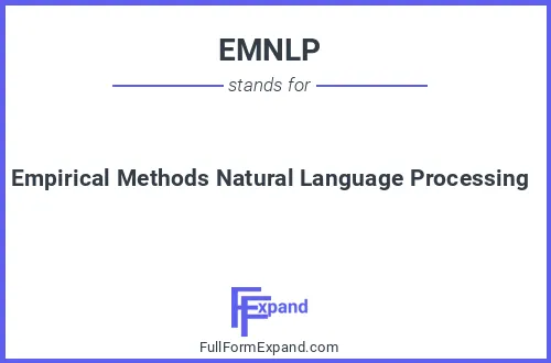 Full form of EMNLP