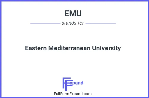 Full form of EMU