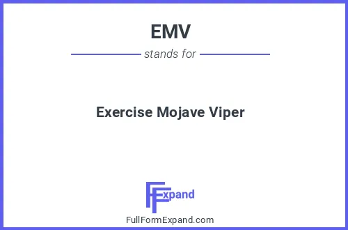 Full form of EMV