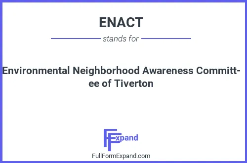 Full form of ENACT