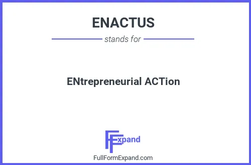 Full form of ENACTUS