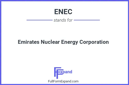 Full form of ENEC