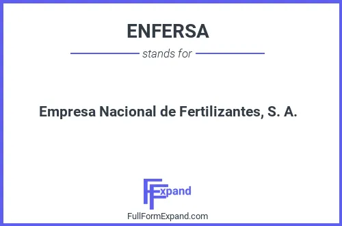 Full form of ENFERSA