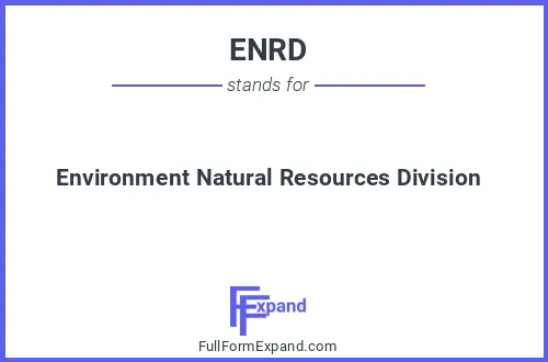 Full form of ENRD