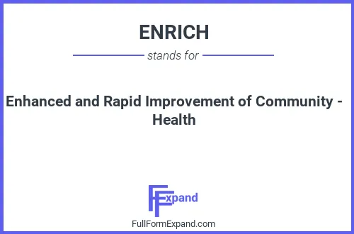Full form of ENRICH
