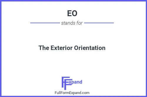 Full form of EO