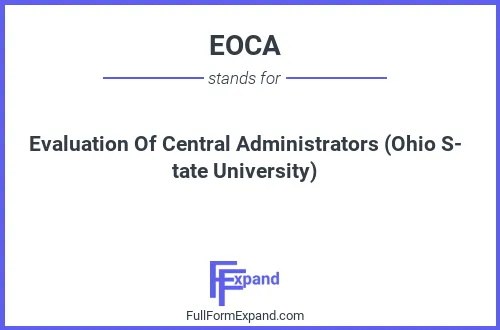 Full form of EOCA