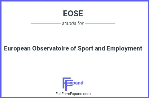 Full form of EOSE