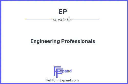 Full form of EP