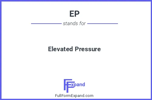 Full form of EP