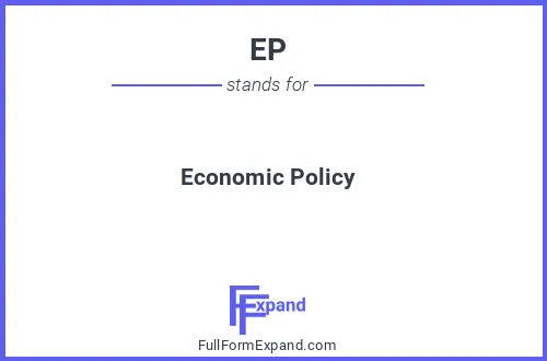 Full form of EP